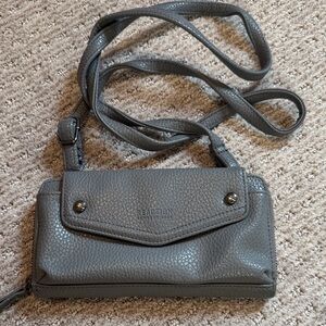 Women's Gray Crossbody Bag
